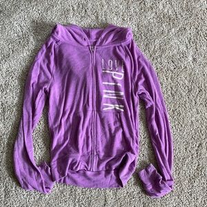 Pink sweatshirt/zipup